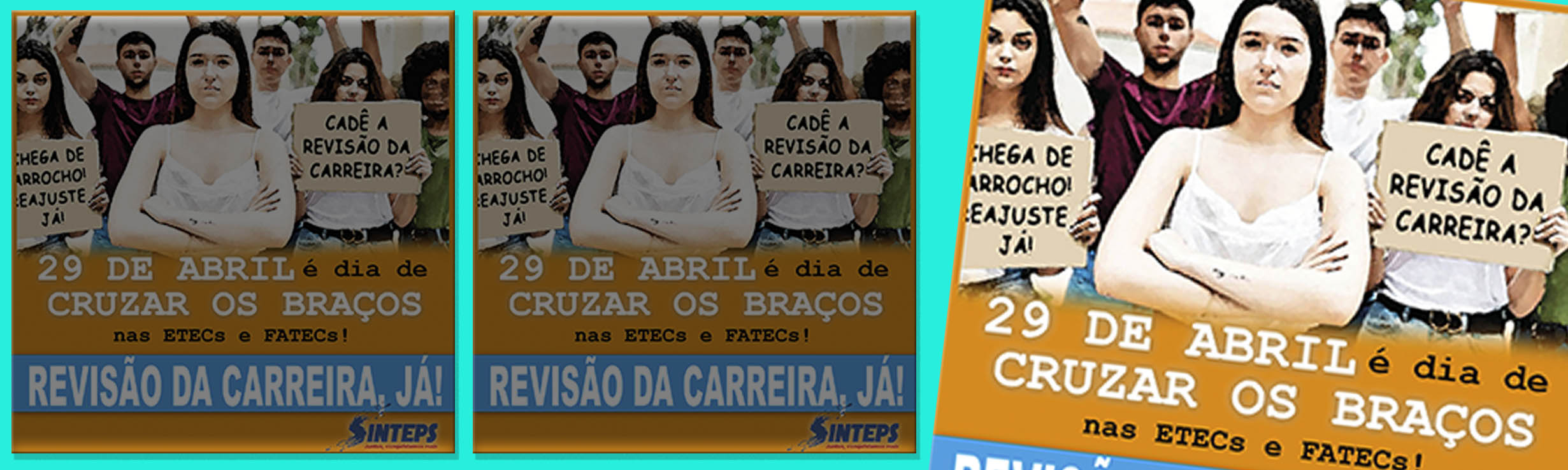 Sem mobilização, não tem conquista: 29 de abril vamos “CRUZAR OS BRAÇOS” pela carreira! Se depender do governo e do Centro, nossos direitos vão continuar na gaveta